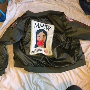 MMIW bomber jacket BRING AWARNESS